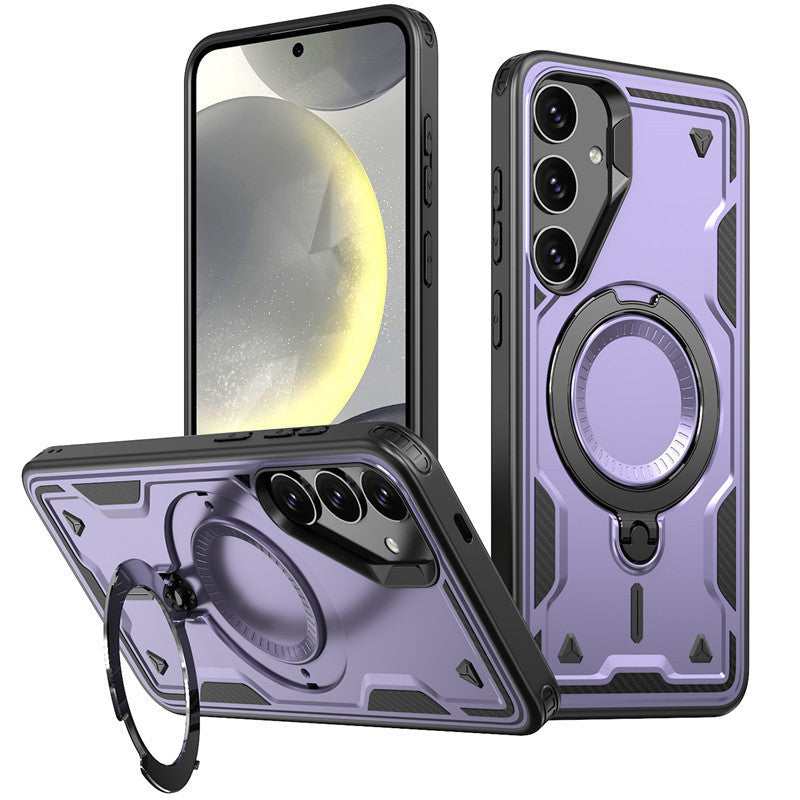 Reiko 360¡ã Rotating Magnetic Versatile Stand Purple Compatible with SAMSUNG A26 ,  PC73-SAMA26PP